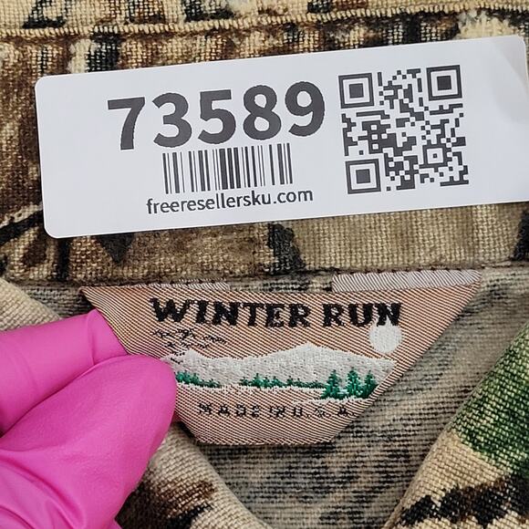 Vintage 80s Realtree Camo Button Shirt XL/2XL 26x29 Baggy - Picture 8 of 10